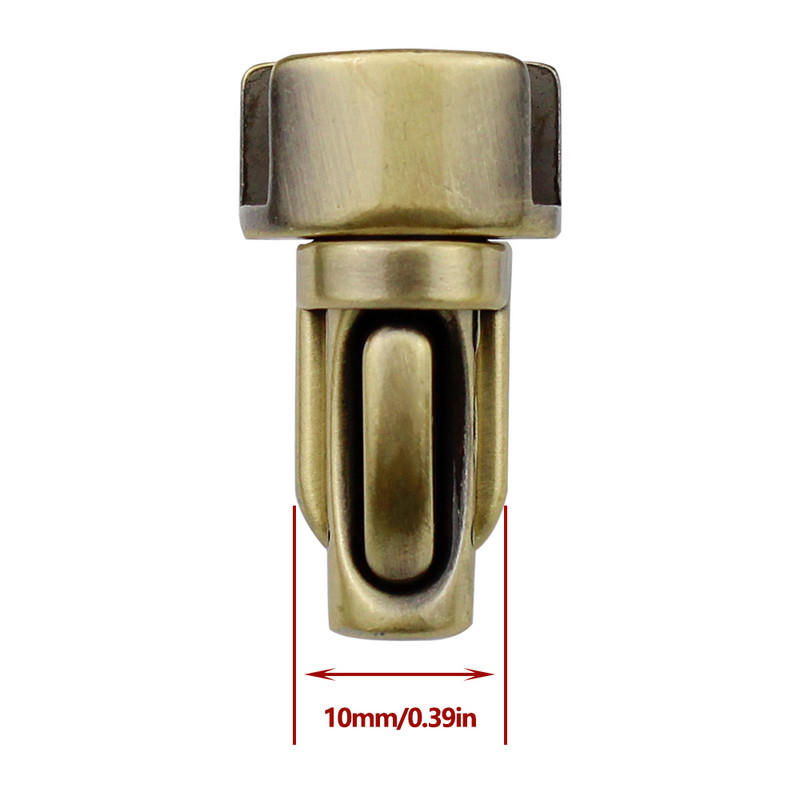 Márka kiváló minőségű tartós fém oszlopos zárható zár zárható csat csat rögzítő bőr táska tok kézitáska pénztárca