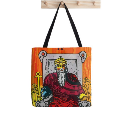 Geantă tote cu imprimeu Arcanele majore ale tarotului pentru femei, geantă pentru cumpărături Harajuku, geantă de umăr pentru femei, geantă de pânză
