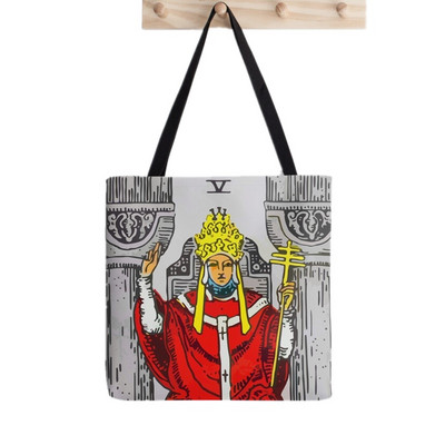 Geantă tote cu imprimeu Arcanele majore ale tarotului pentru femei, geantă pentru cumpărături Harajuku, geantă de umăr pentru femei, geantă de pânză