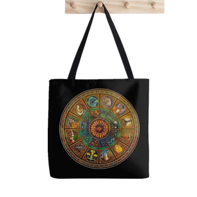 Geantă tote cu imprimeu Arcanele majore ale tarotului pentru femei, geantă pentru cumpărături Harajuku, geantă de umăr pentru femei, geantă de pânză