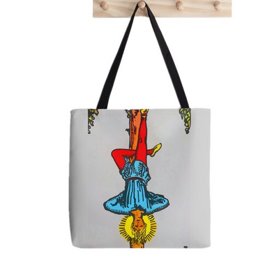 Geantă tote cu imprimeu Arcanele majore ale tarotului pentru femei, geantă pentru cumpărături Harajuku, geantă de umăr pentru femei, geantă de pânză