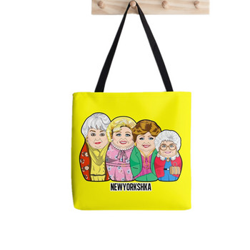 2021 Shopper golden girls pattern Γυναικεία τσάντα τσάντα Harajuku shopper κορίτσι τσάντα ώμου Τσάντα για ψώνια Lady Canvas Bag