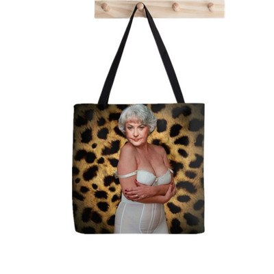 2021. gada pircēja zelta meiteņu raksts Apdrukāta soma sievietēm Harajuku pircēja rokassomu meitene plecu iepirkumu soma Lady Canvas Bag