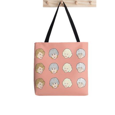 2021. gada pircēja zelta meiteņu raksts Apdrukāta soma sievietēm Harajuku pircēja rokassomu meitene plecu iepirkumu soma Lady Canvas Bag