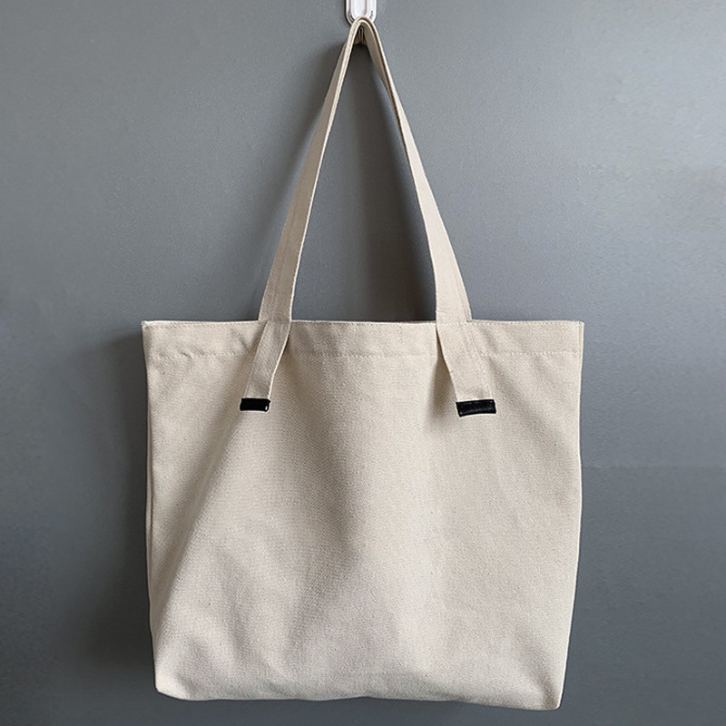 Vászontáska Pamut Egyszerű divat Női válltáskák Gombok vásárlói táskák Lányok koreai egyszínű Life alkalmi kézitáska