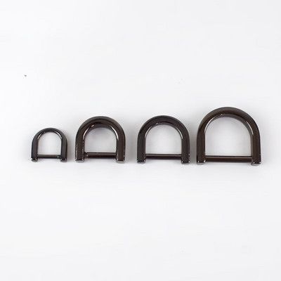 4/10 vnt 10/12/15/20 mm Nuimamas D žiedas Metalinis krepšio sagtys Rankinės dirželiai Krepšiai Grandininis užsegimas Kabliukas Sraigtas „Pasidaryk pats“ kuprinės pakabos priedas