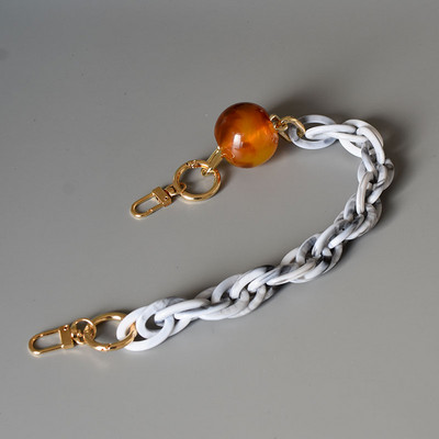 Sieviešu akrila plecu somas siksna Sveķu ķēde Krāsa Šika vienkrāsaina vai jaukta krāsa Tālruņa korpusa ķēde Messenger rokassomas josta