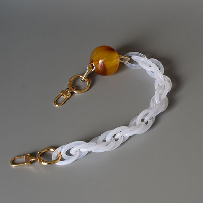 Sieviešu akrila plecu somas siksna Sveķu ķēde Krāsa Šika vienkrāsaina vai jaukta krāsa Tālruņa korpusa ķēde Messenger rokassomas josta