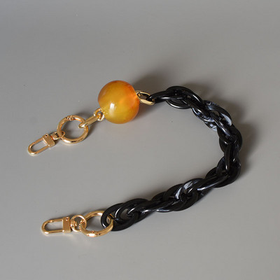 Sieviešu akrila plecu somas siksna Sveķu ķēde Krāsa Šika vienkrāsaina vai jaukta krāsa Tālruņa korpusa ķēde Messenger rokassomas josta