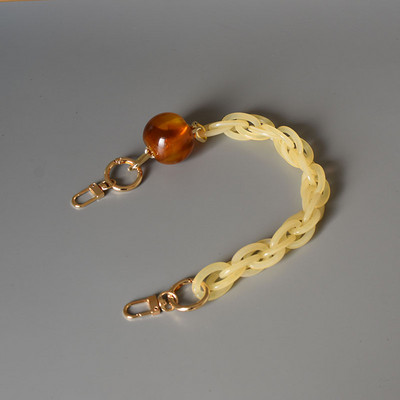 Sieviešu akrila plecu somas siksna Sveķu ķēde Krāsa Šika vienkrāsaina vai jaukta krāsa Tālruņa korpusa ķēde Messenger rokassomas josta