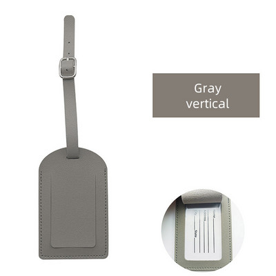 Madinga vienspalvė PU odos bagažo etiketė lagaminas krepšys vardas asmens tapatybės kortelės adreso laikiklis nešiojamasis žymeklis rankinė žyma kelionės reikmenys