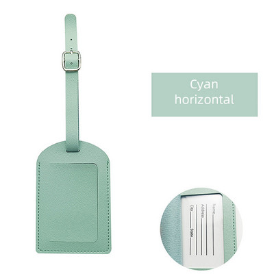 Madinga vienspalvė PU odos bagažo etiketė lagaminas krepšys vardas asmens tapatybės kortelės adreso laikiklis nešiojamasis žymeklis rankinė žyma kelionės reikmenys