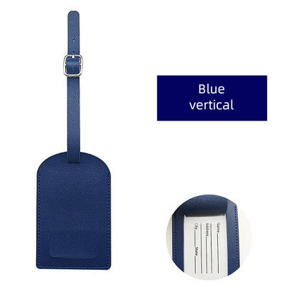 Madinga vienspalvė PU odos bagažo etiketė lagaminas krepšys vardas asmens tapatybės kortelės adreso laikiklis nešiojamasis žymeklis rankinė žyma kelionės reikmenys