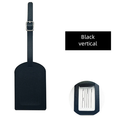 Madinga vienspalvė PU odos bagažo etiketė lagaminas krepšys vardas asmens tapatybės kortelės adreso laikiklis nešiojamasis žymeklis rankinė žyma kelionės reikmenys