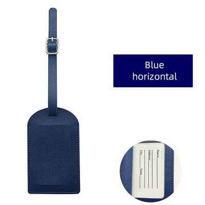 Madinga vienspalvė PU odos bagažo etiketė lagaminas krepšys vardas asmens tapatybės kortelės adreso laikiklis nešiojamasis žymeklis rankinė žyma kelionės reikmenys