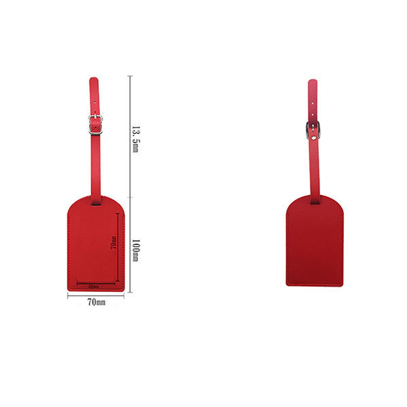 Madinga vienspalvė PU odos bagažo etiketė lagaminas krepšys vardas asmens tapatybės kortelės adreso laikiklis nešiojamasis žymeklis rankinė žyma kelionės reikmenys