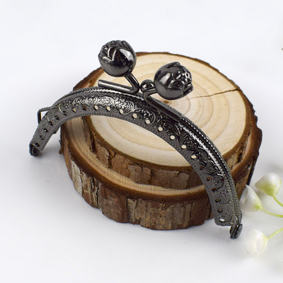 1/2/5 vnt Deepeel 8,5 cm metalinio rėmo piniginė Siuvimo laikikliai Rožinė sagtis Rankena Monetos Krepšiai Bučinys Užsegimas Rankinė Aparatūros priedai