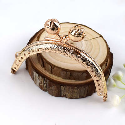 1/2/5 vnt Deepeel 8,5 cm metalinio rėmo piniginė Siuvimo laikikliai Rožinė sagtis Rankena Monetos Krepšiai Bučinys Užsegimas Rankinė Aparatūros priedai