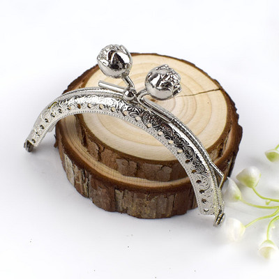 1/2/5 vnt Deepeel 8,5 cm metalinio rėmo piniginė Siuvimo laikikliai Rožinė sagtis Rankena Monetos Krepšiai Bučinys Užsegimas Rankinė Aparatūros priedai