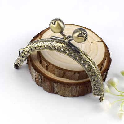 1/2/5 vnt Deepeel 8,5 cm metalinio rėmo piniginė Siuvimo laikikliai Rožinė sagtis Rankena Monetos Krepšiai Bučinys Užsegimas Rankinė Aparatūros priedai