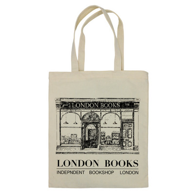 Dámske plátené tašky London Daunt Books, 34*41 cm, kabelka SHAKESPEARE, denné nakupovanie, študentská knižná taška, bavlnené cestovné kabelky
