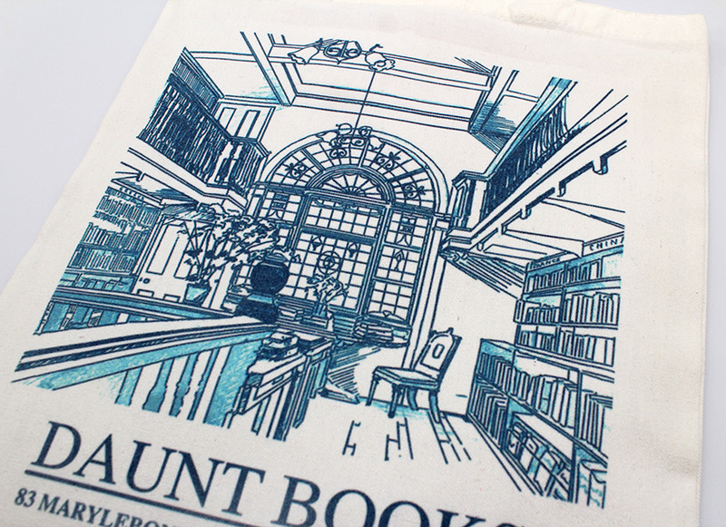 Dámske plátené tašky London Daunt Books, 34*41 cm, kabelka SHAKESPEARE, denné nakupovanie, študentská knižná taška, bavlnené cestovné kabelky