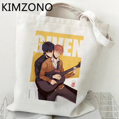 „Yaoi Given“ pirkinių krepšys „bolsas de tela“ drobė rankinė pirkėjui ekologiškas krepšys, austa virvelė