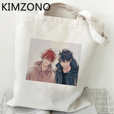 „Yaoi Given“ pirkinių krepšys „bolsas de tela“ drobė rankinė pirkėjui ekologiškas krepšys, austa virvelė