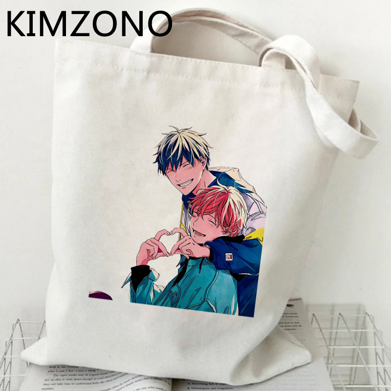 „Yaoi Given“ pirkinių krepšys „bolsas de tela“ drobė rankinė pirkėjui ekologiškas krepšys, austa virvelė