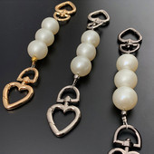 Krepšiai Priedai Prailgina perlų grandinę Moteriško krepšio pratęsimo petnešėlė Perlų puošmena Taikyti pailginamą krepšio dirželį