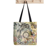 Pirkėjas Cheshire Alice in Wonderland Spausdintas krepšys moterims Harajuku pirkėjo rankinė mergina Pečių pirkinių krepšys Lady Canvas Bag