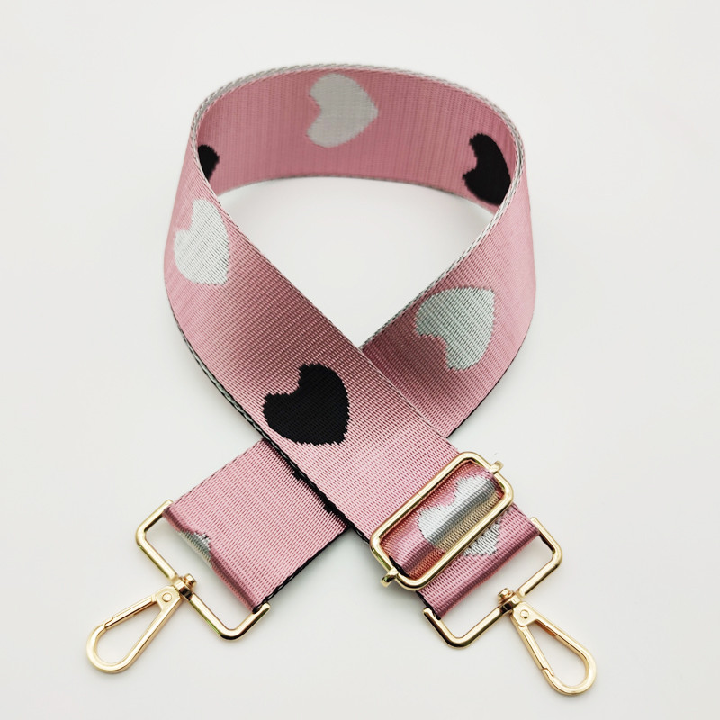 Curele pentru geantă cu inimă pentru femei Mâner pentru geantă Curea lată, umăr, curea pentru geantă, curea reglabilă, parte accesoriu pentru genți