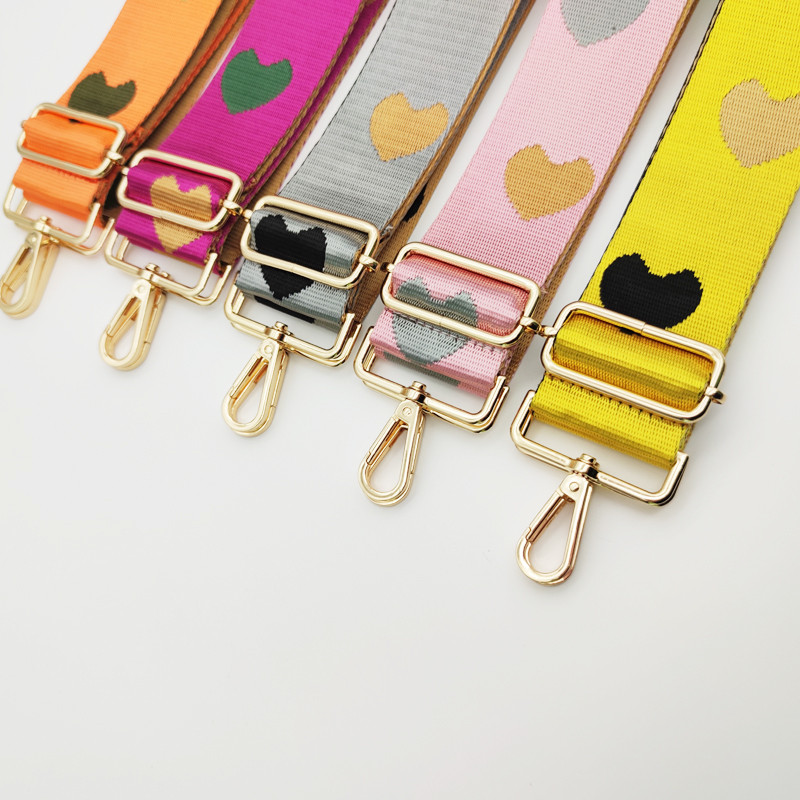 Curele pentru geantă cu inimă pentru femei Mâner pentru geantă Curea lată, umăr, curea pentru geantă, curea reglabilă, parte accesoriu pentru genți