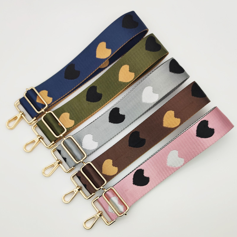 Curele pentru geantă cu inimă pentru femei Mâner pentru geantă Curea lată, umăr, curea pentru geantă, curea reglabilă, parte accesoriu pentru genți