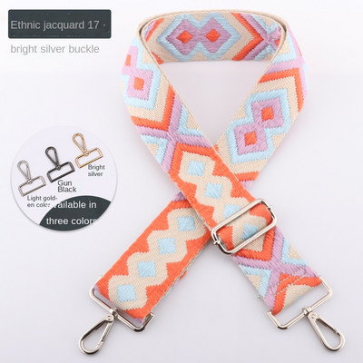 Rankinė su moteriška spalva Elegantiškas mados platus pečių krepšys su priedais Reguliuojamas diržas „pasidaryk pats“ pečių krepšio priedai