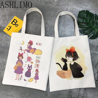 Ženska torba za kupovinu Kiki`S Delivery Service Totoro Studio Anime velika ručna torba Platnena torba Shopper torba Tote Tote iz crtića Torbe na rame