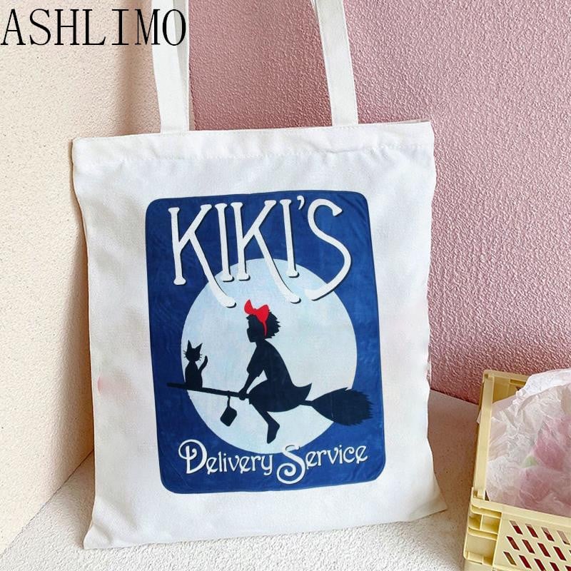 Naiste ostukott Kiki kohaletoimetamisteenus Totoro Studio Anime suur käekott Lõuendist kott Ostekott Multifilmi kandekott Õlakotid