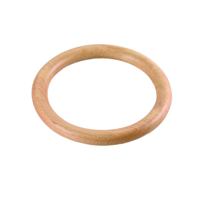 Apvalus rankų darbo natūralaus medinio rankenos rankenos pakaitalas, skirtas pasidaryk pats gaminti piniginės rankinės apskritos rankenos krepšių priedai