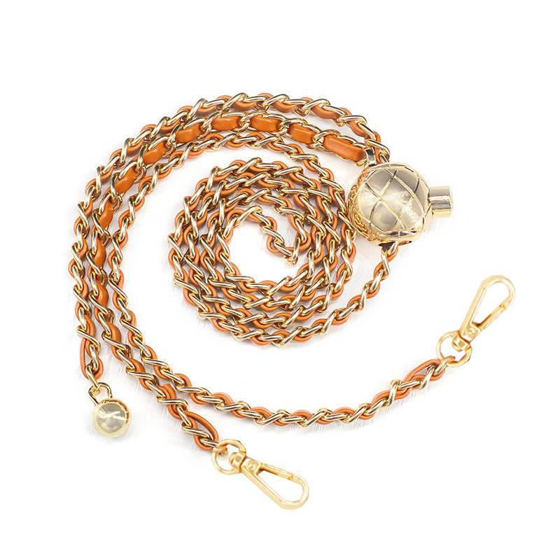 Női kézitáska lánc válltáska pánt fém lánc fonott táska lánc kerek golyós lánc textúra állítható táska fogantyú sima pánt