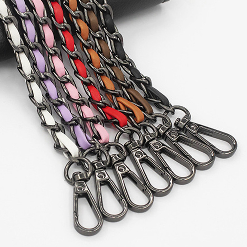 Női kézitáska lánc válltáska pánt fém lánc fonott táska lánc kerek golyós lánc textúra állítható táska fogantyú sima pánt