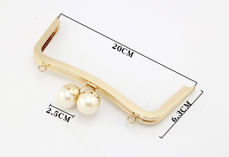 K688 Închizător cu cap de floare de lotus încântător, 20 cm, auriu, DIY, lucrat manual, cu șurub, cadru metalic pătrat