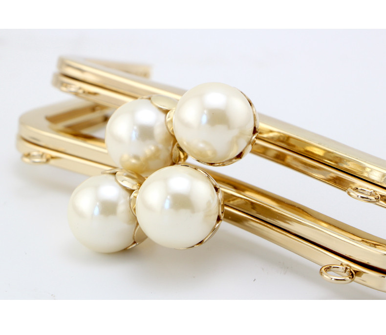 K688 Închizător cu cap de floare de lotus încântător, 20 cm, auriu, DIY, lucrat manual, cu șurub, cadru metalic pătrat