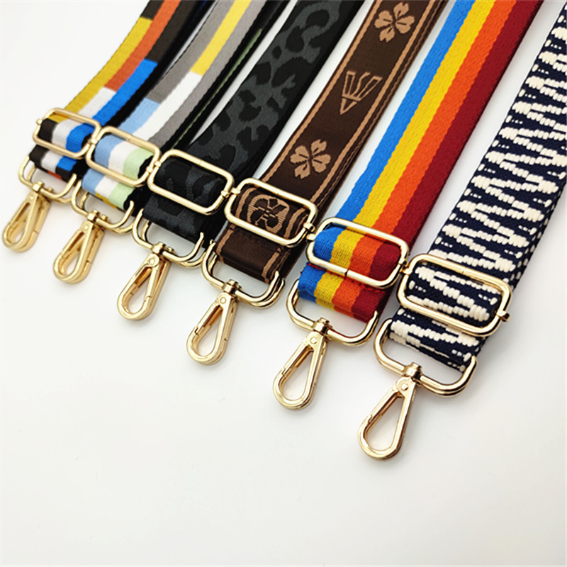 138 cm O Bag Mâner Curea Geantă Pentru Femei DIY Umăr Curcubeu Accesorii Genți de mână Messenger Cross Body Curele din nailon Curele pentru genți