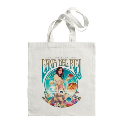 Lana Del Rey LOGOTIPA spausdinta grafinė hipster animacinių filmų spauda pirkinių krepšiai mergaičių mada atsitiktinis paketas didelės talpos rankinė