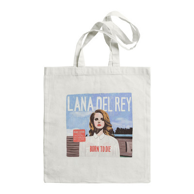 Lana Del Rey LOGOTIPA spausdinta grafinė hipster animacinių filmų spauda pirkinių krepšiai mergaičių mada atsitiktinis paketas didelės talpos rankinė