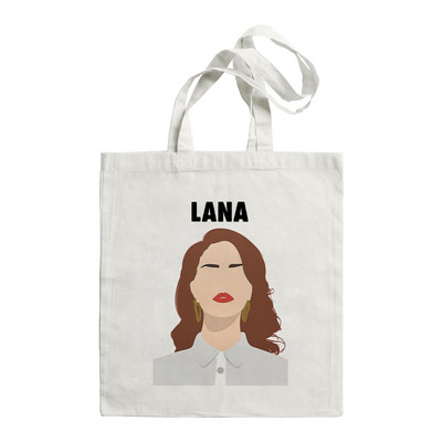 Lana Del Rey LOGOTIPA spausdinta grafinė hipster animacinių filmų spauda pirkinių krepšiai mergaičių mada atsitiktinis paketas didelės talpos rankinė