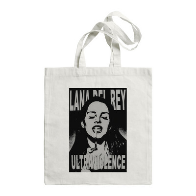 Lana Del Rey LOGOTIPA spausdinta grafinė hipster animacinių filmų spauda pirkinių krepšiai mergaičių mada atsitiktinis paketas didelės talpos rankinė