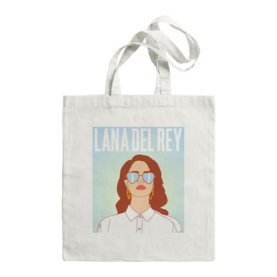 Lana Del Rey LOGOTIPA spausdinta grafinė hipster animacinių filmų spauda pirkinių krepšiai mergaičių mada atsitiktinis paketas didelės talpos rankinė