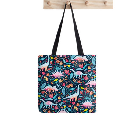 2021. gada pircēja Zelda raksta Tote Bag Printed Tote Bag sievietēm Harajuku pircēja rokassomu meitene Plecu iepirkumu soma Lady Canvas Bag