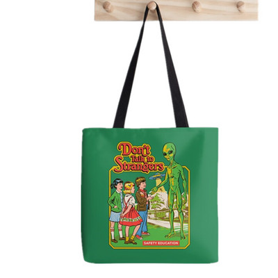 2021. gada pircēja Zelda raksta Tote Bag Printed Tote Bag sievietēm Harajuku pircēja rokassomu meitene Plecu iepirkumu soma Lady Canvas Bag